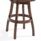 Armen Living Raleigh 26" Counter Height Swivel Kahlua Faux Leather and Chestnut Wood Arm Bar Stool LCRABAARKACH26 - alternate 2